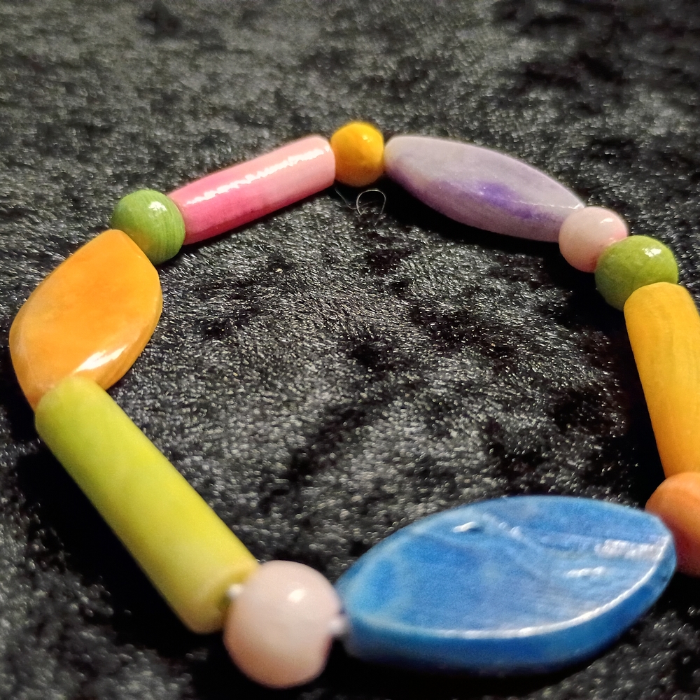 Vintage Dyed Onyx Beaded Bracelet Design 2